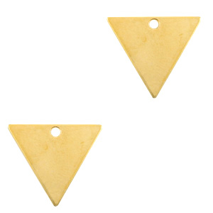 Metaal bedels DQ triangle Goud (nikkelvrij)