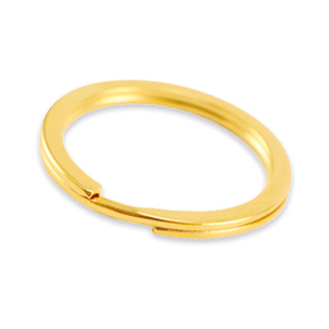 Metaal onderdelen DQ sleutelhanger ring 25mm Goud (nikkelvrij)