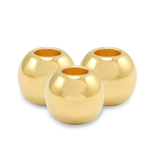 Metaal kralen DQ 6mm Goud (nikkelvrij)