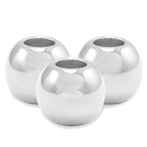 Metaal kralen DQ 8mm Antiek zilver (nikkelvrij)