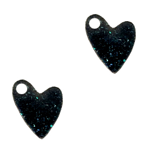Bedels Plexx hart shimmery Black