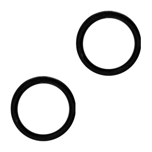 Elastiek eindjes Black