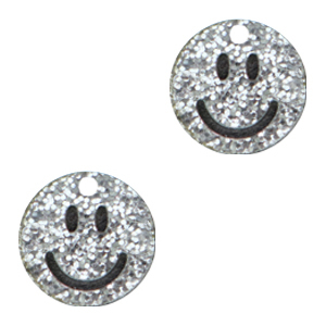 Bedels Plexx smiley Silver glitter