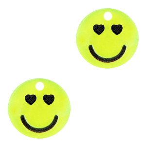 Bedels Plexx smiley hearts Neon yellow