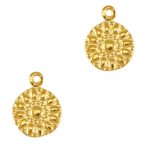 Metaal bedels DQ flower Goud (nikkelvrij)