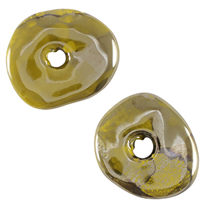 Grieks keramiek DQ donut Olive green