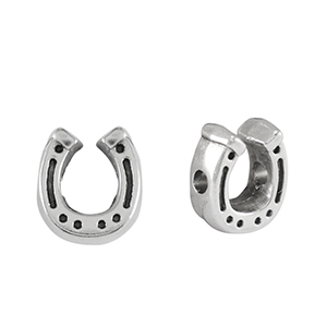 Metaal kralen DQ hoefijzer Antiek zilver (nikkelvrij)