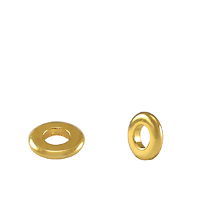 Metaal kralen DQ spacer ring 6mm Goud (nikkelvrij)
