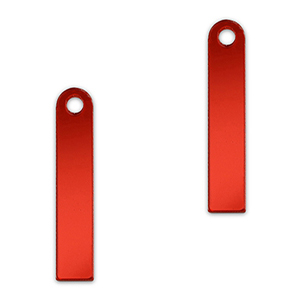 Statement hangers bar Metallic red
