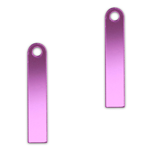 Statement hangers bar Metallic lilac purple