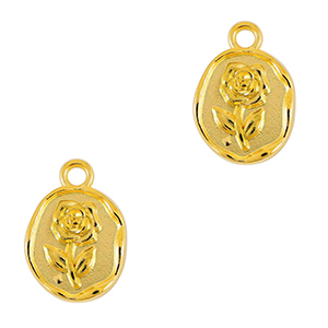 Metaal bedels DQ rose Goud (nikkelvrij)