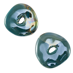 Grieks keramiek DQ donut Petrol blue