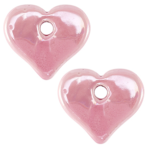 Grieks keramiek DQ heart Pink