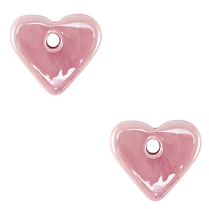 Grieks keramiek DQ heart Pink