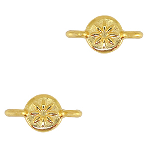 Metaal bedels DQ connector Goud (nikkelvrij)