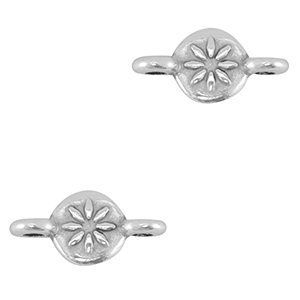 Metaal bedels DQ connector Antiek zilver (nikkelvrij)