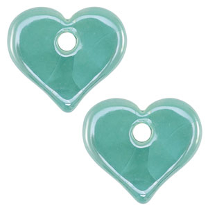 Grieks keramiek DQ heart Turquoise