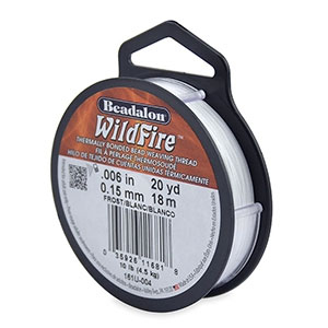 Wildfire wire Beadalon 0.15mm Frost white