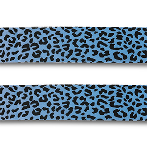 Bandana leopard Light blue-black