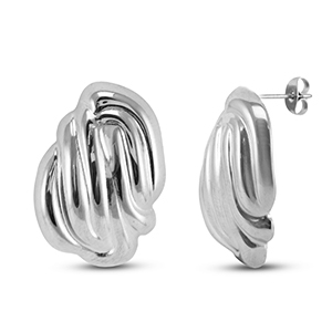 Oorbellen / oorstekers van Stainless steel Roestvrij staal (RVS) Silver