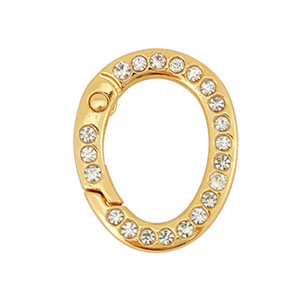 Gekleurde onderdelen voor sleutelhanger egg-shaped Gold