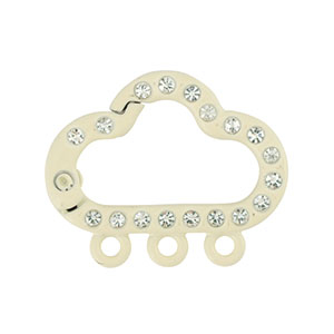 Gekleurde onderdelen voor sleutelhanger cloud with 3 eyes Off white