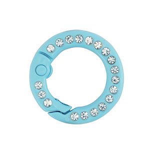 Gekleurde onderdelen voor sleutelhanger ring Light blue