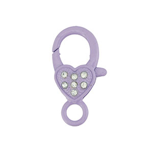 Gekleurde onderdelen voor karabijnslot heart Purple