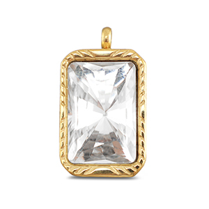 BY31&reg; Bedels van Stainless steel Roestvrij staal (RVS) rectangle Gold