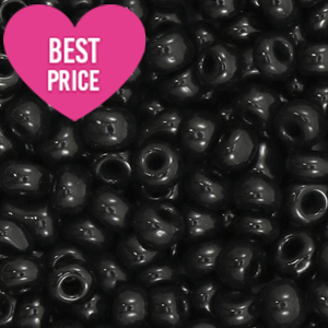 Rocailles 6/0 (4mm) Black