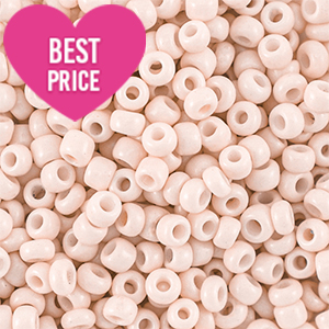 Rocailles 8/0 (3mm) Peach beige