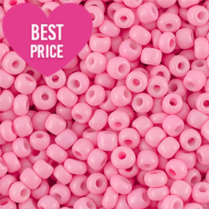 Rocailles 8/0 (3mm) Pink