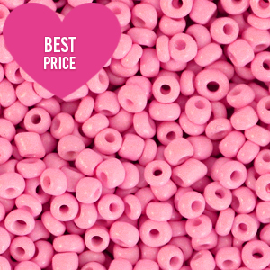 Rocailles 8/0 (3mm) Punch pink