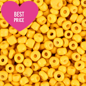 Rocailles 8/0 (3mm) Freesia yellow
