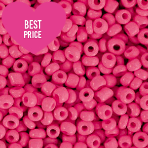 Rocailles 8/0 (3mm) Tulip pink