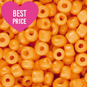 Rocailles 12/0 (2mm) Citrus orange