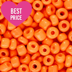 Rocailles 12/0 (2mm) Festive orange