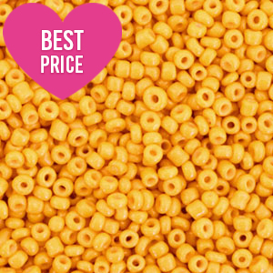 Rocailles 12/0 (2mm) Bumble bee yellow