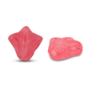 Tsjechische kralen lily flower 9x8mm Matt red