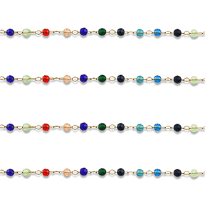 Benodigdheden van Stainless steel Roestvrij staal (RVS) jasseron round Gold-multicolour