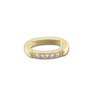 Brass TQ metaal hangers oval Gold