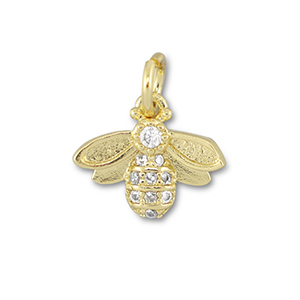 Brass TQ metaal bedels bee Gold