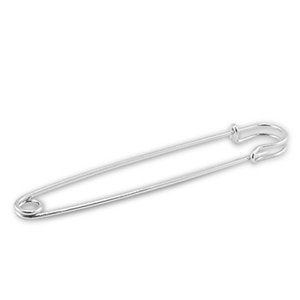 Metaal onderdelen ornamental pin Silver