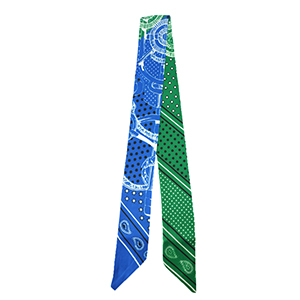 Bandana sjaal with star Green-blue