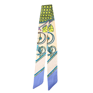 Bandana sjaal with vibrant print Light salmon pink-yellow-purple
