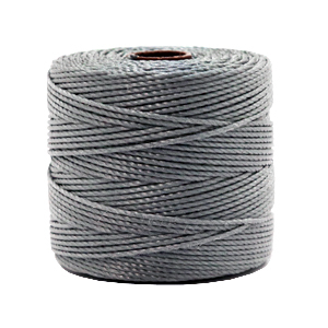 Nylon S-Lon rijgdraad 0.5mm Grey