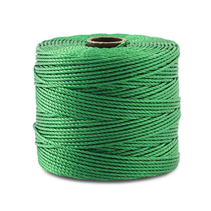 Nylon S-Lon rijgdraad 0.5mm Green