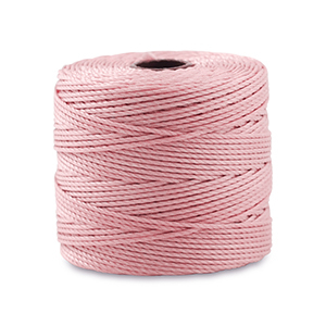 Nylon S-Lon rijgdraad 0.5mm Vintage rose
