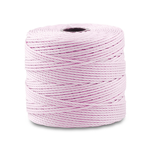 Nylon S-Lon rijgdraad 0.5mm Light lilac pink