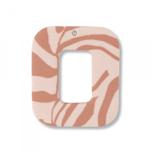 Hangers van polymeer square Light peach pink-light brown